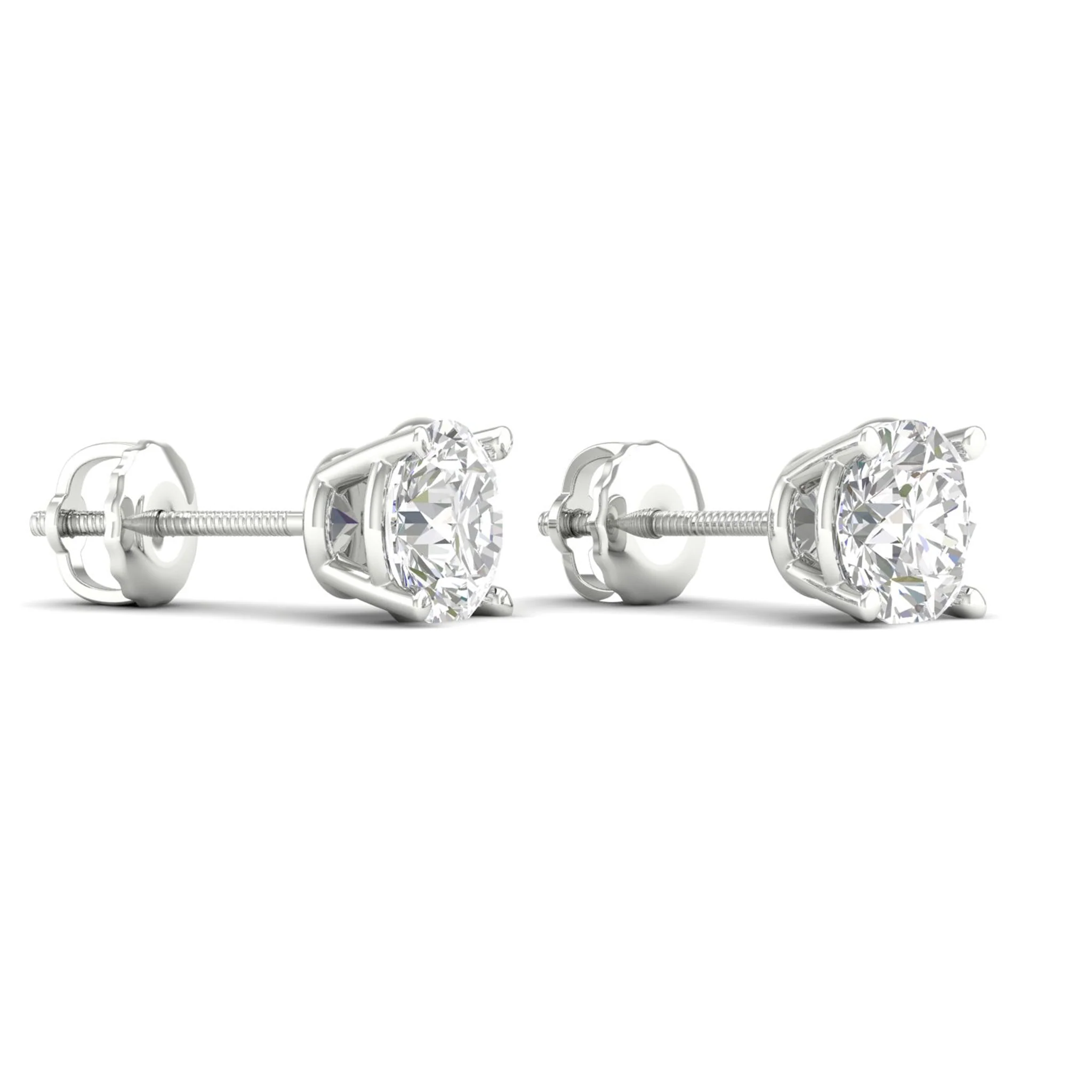 7 ctw Classic Round Solitaire Ear Stud - Image 9