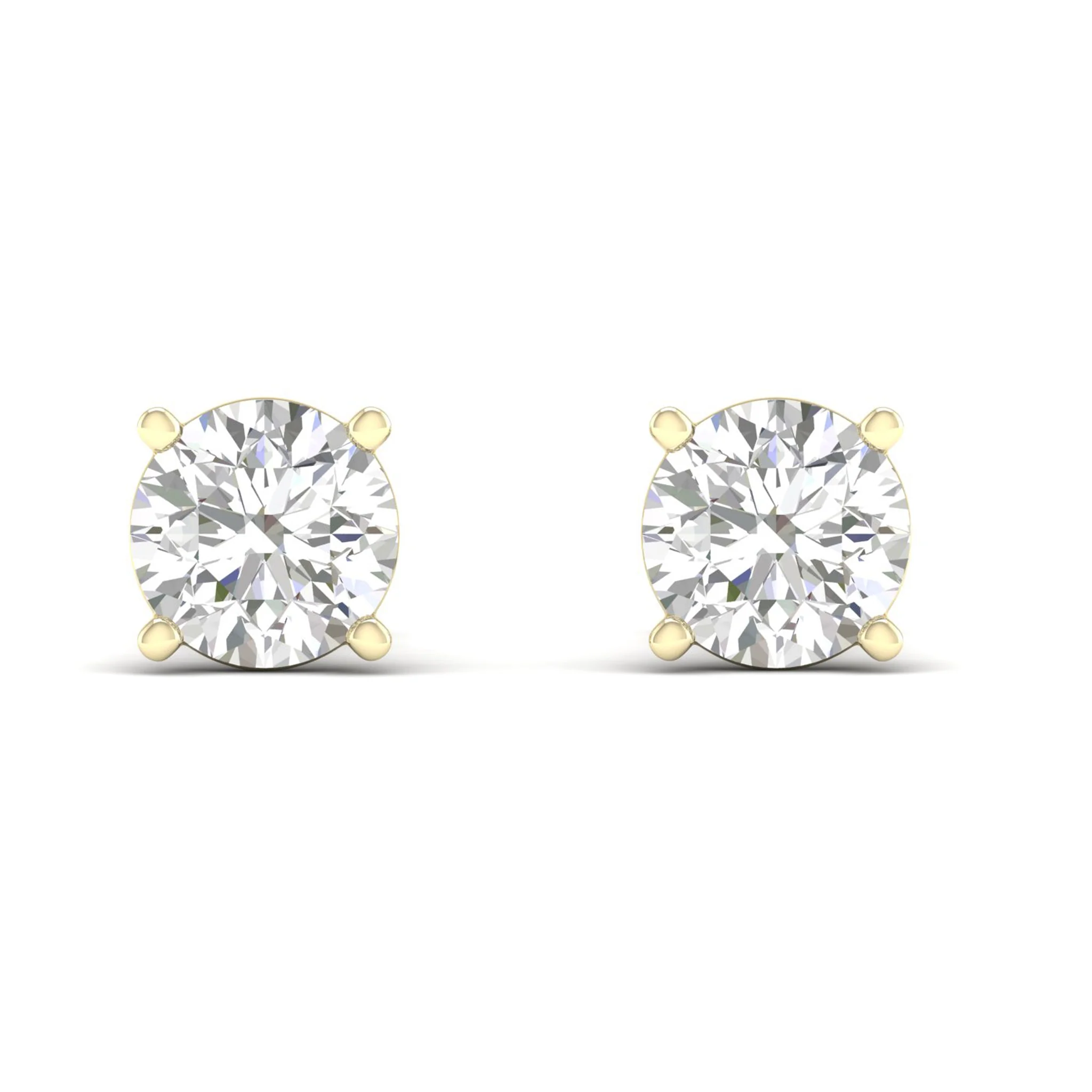 8 ctw Classic Round Solitaire Ear Stud - Image 11