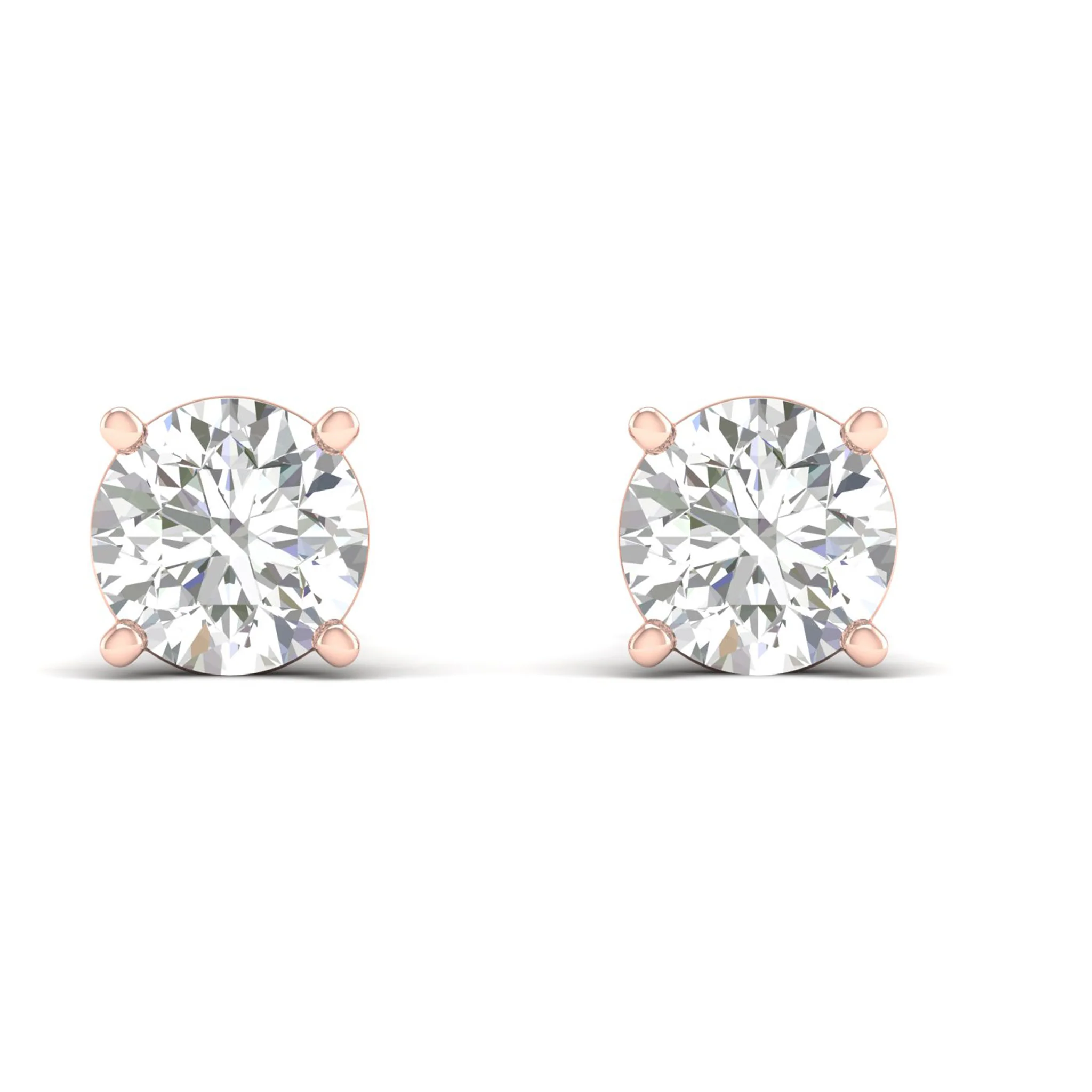 9 ctw Classic Round Solitaire Ear Stud - Image 13