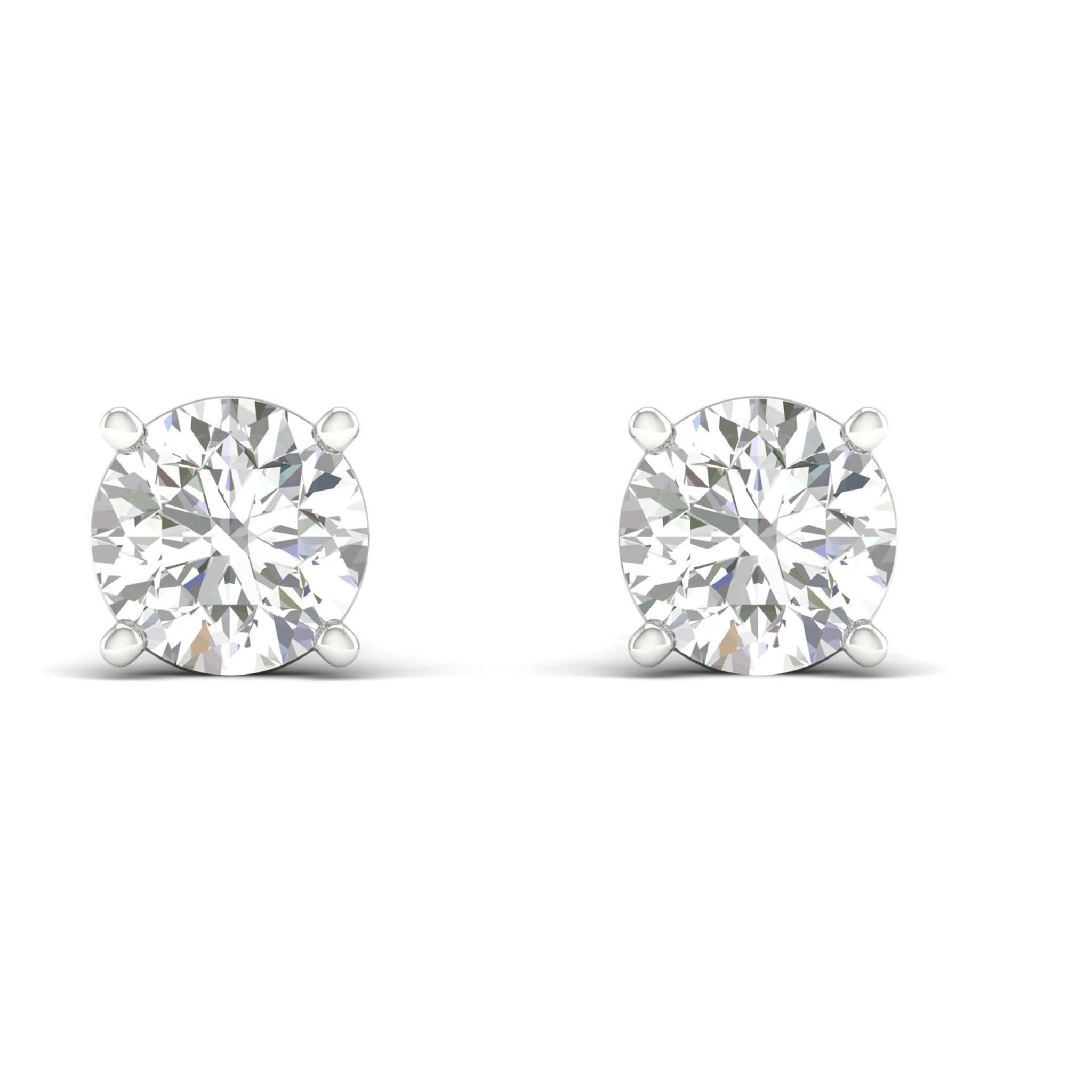 9 ctw Classic Round Solitaire Ear Stud - Image 7