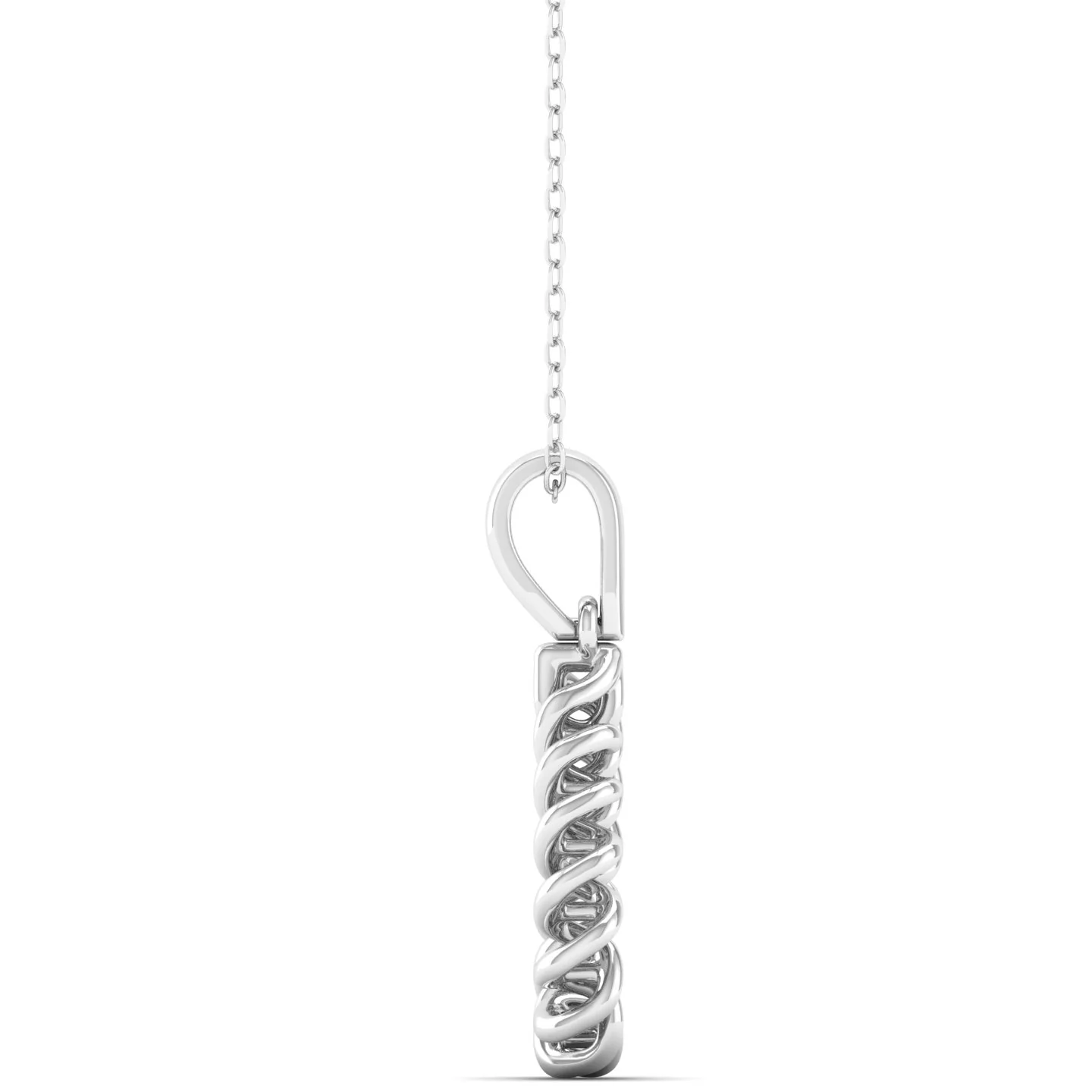 9k Solid Gold Pear Drop Fashion Pendant - Image 8