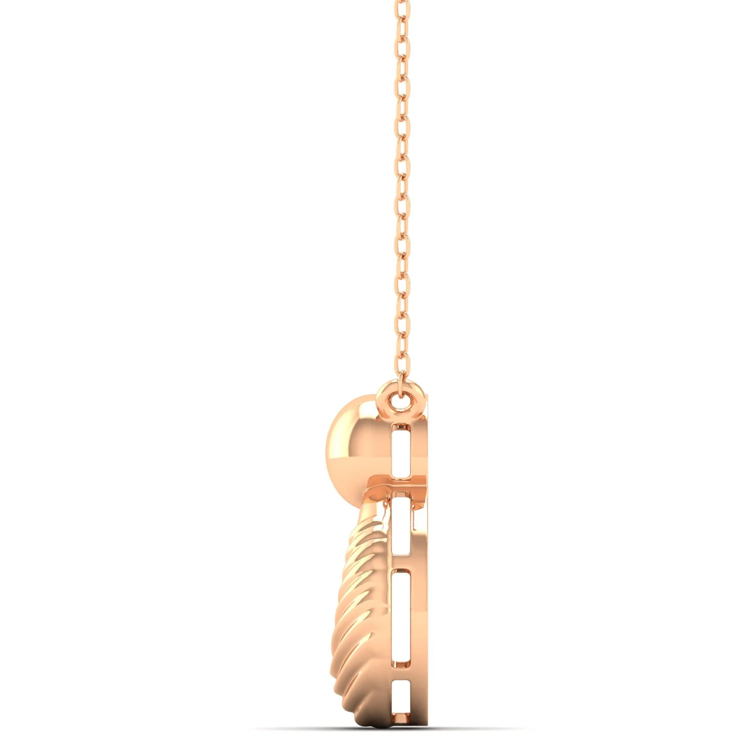 9k Solid Gold Round Women's Fashion Pendant - Image 6