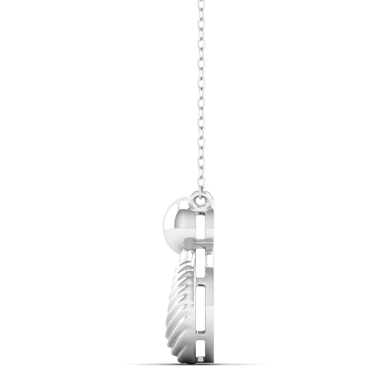9k Solid Gold Round Women's Fashion Pendant - Image 8