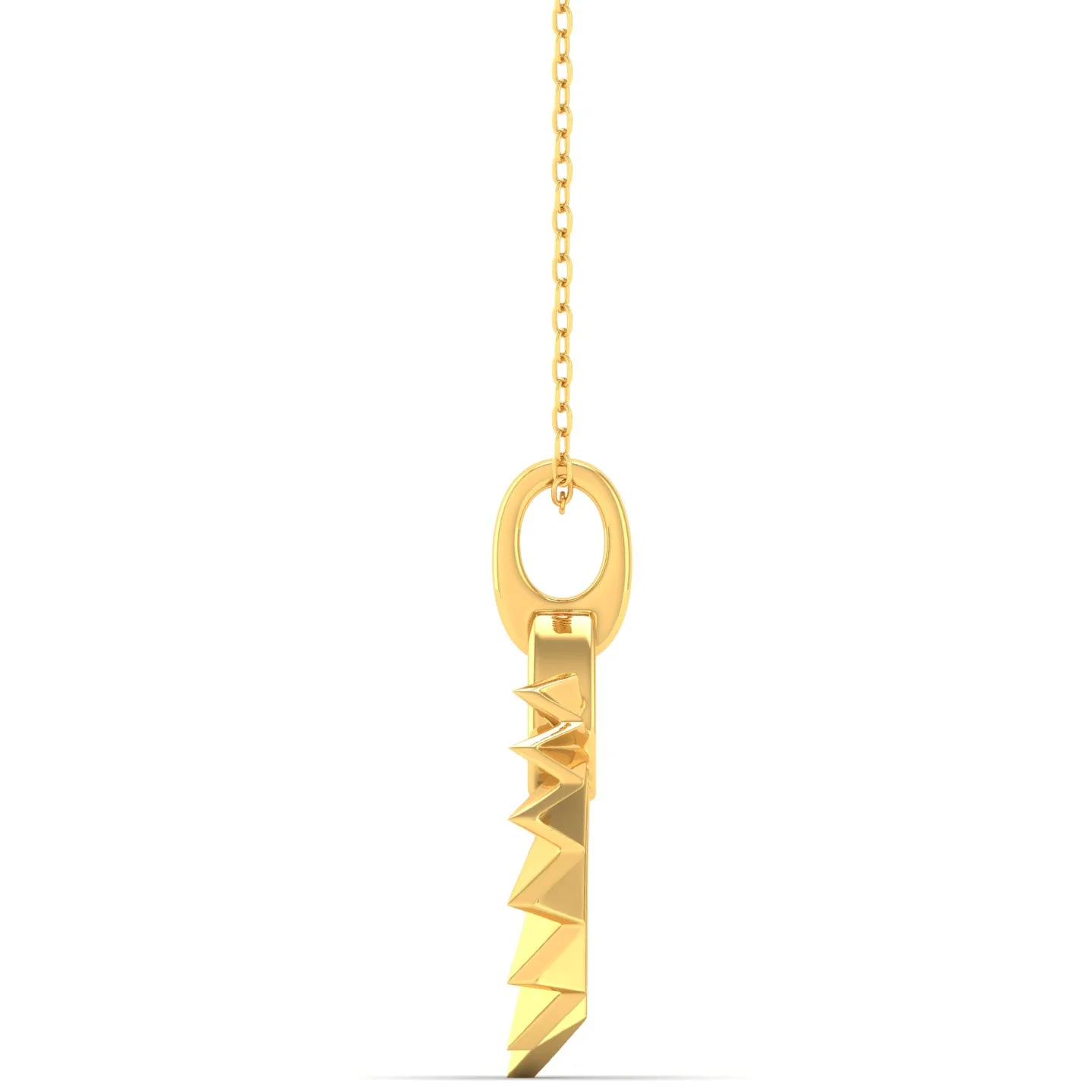 9k Solid Gold Round Shell Women's Fashion Pendant - Image 3