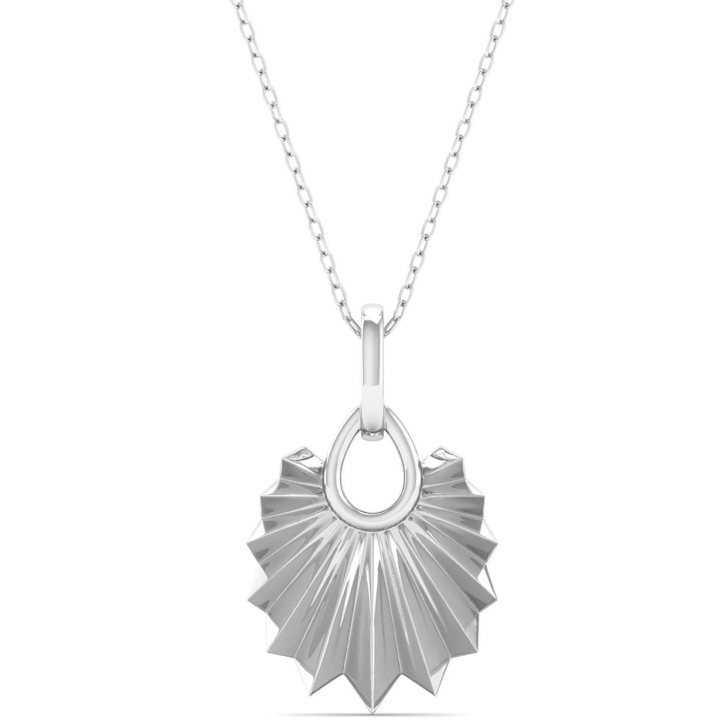 9k Solid Gold Round Shell Women's Fashion Pendant - Image 7