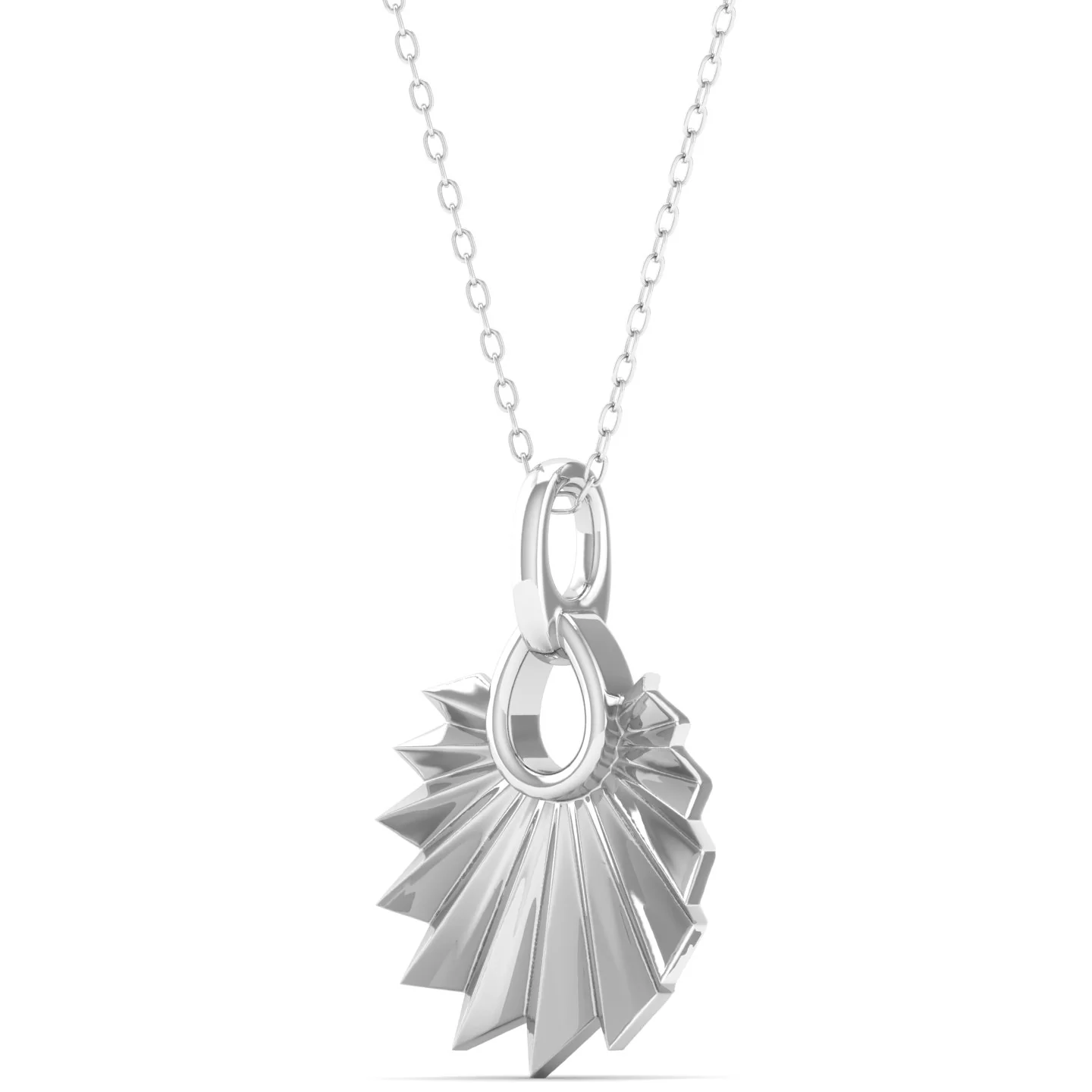 9k Solid Gold Round Shell Women's Fashion Pendant - Image 9