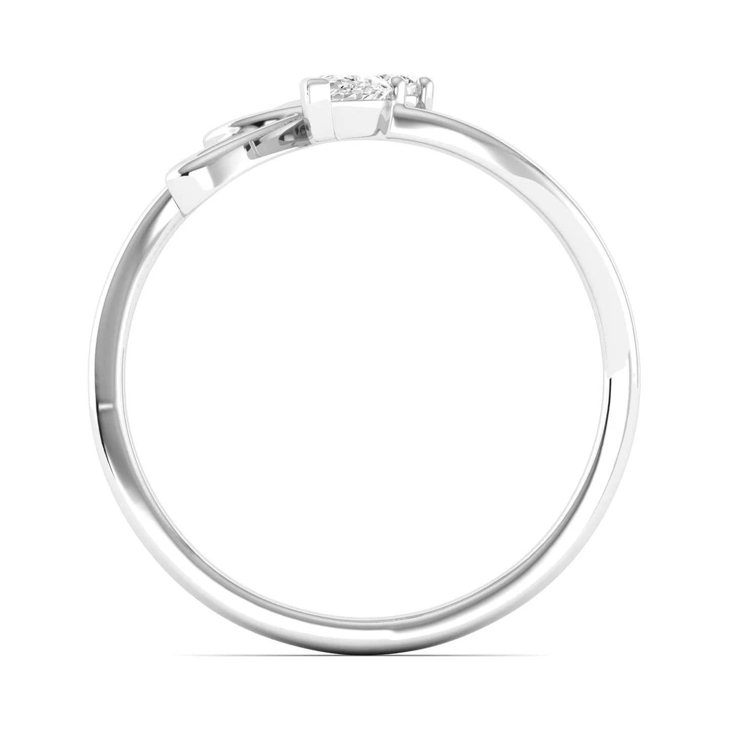 Lab Grown Diamond Butterfly Wing Ring 9k Solid Gold - Image 10