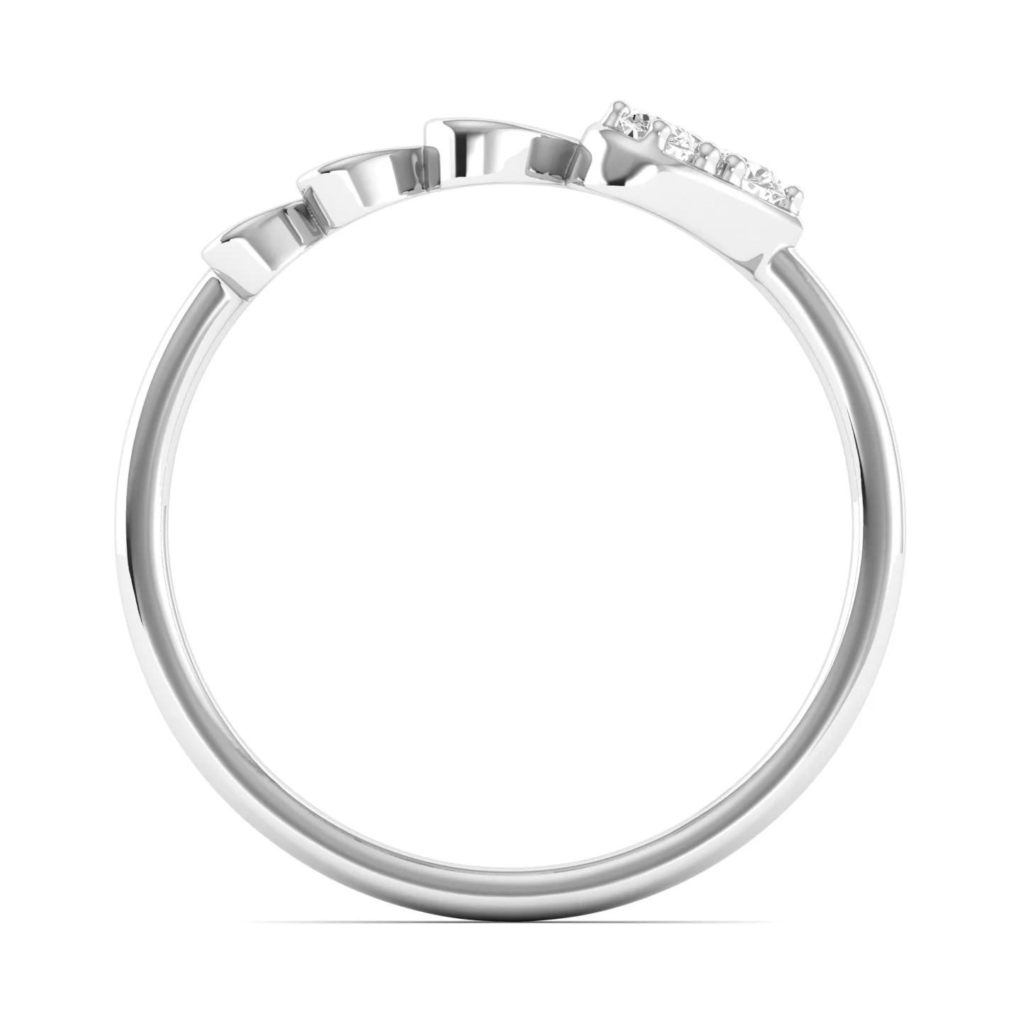 Lab Grown Diamond Heart Propose Ring Band 9k Solid Gold - Image 10