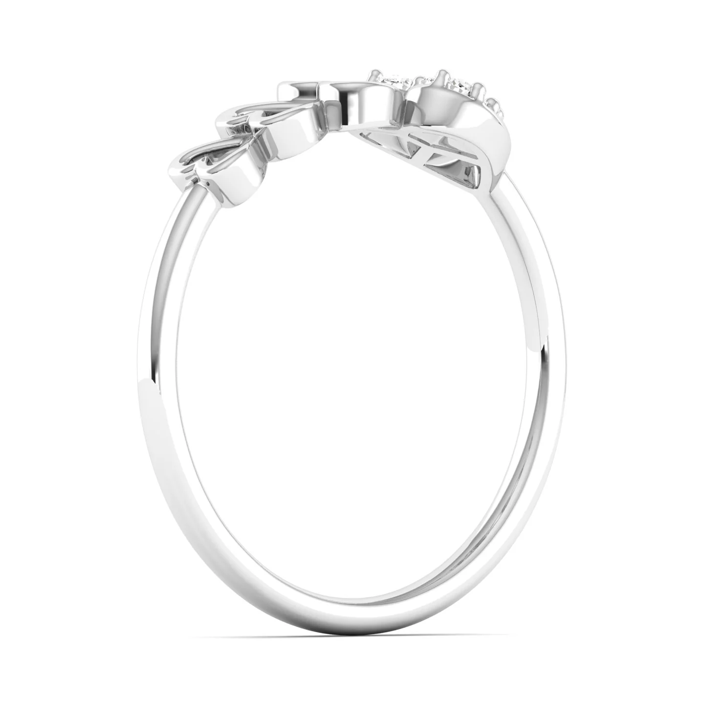 Lab Grown Diamond Heart Propose Ring Band 9k Solid Gold - Image 12