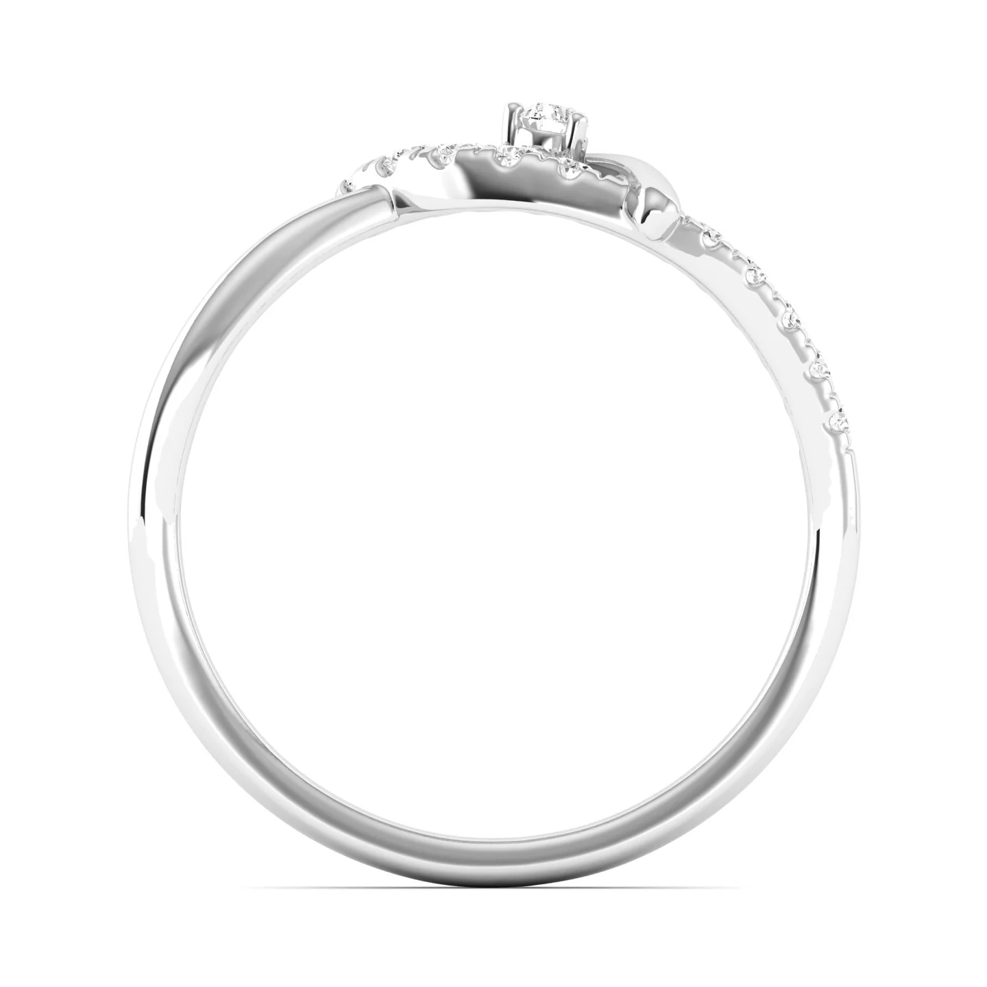 Lab Grown Diamond Her Propose Ring Band 9k Solid Gold - Image 10
