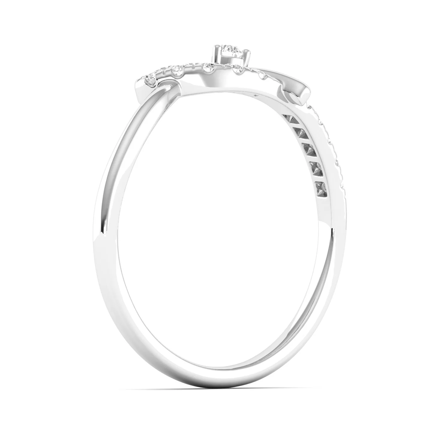 Lab Grown Diamond Her Propose Ring Band 9k Solid Gold - Image 12