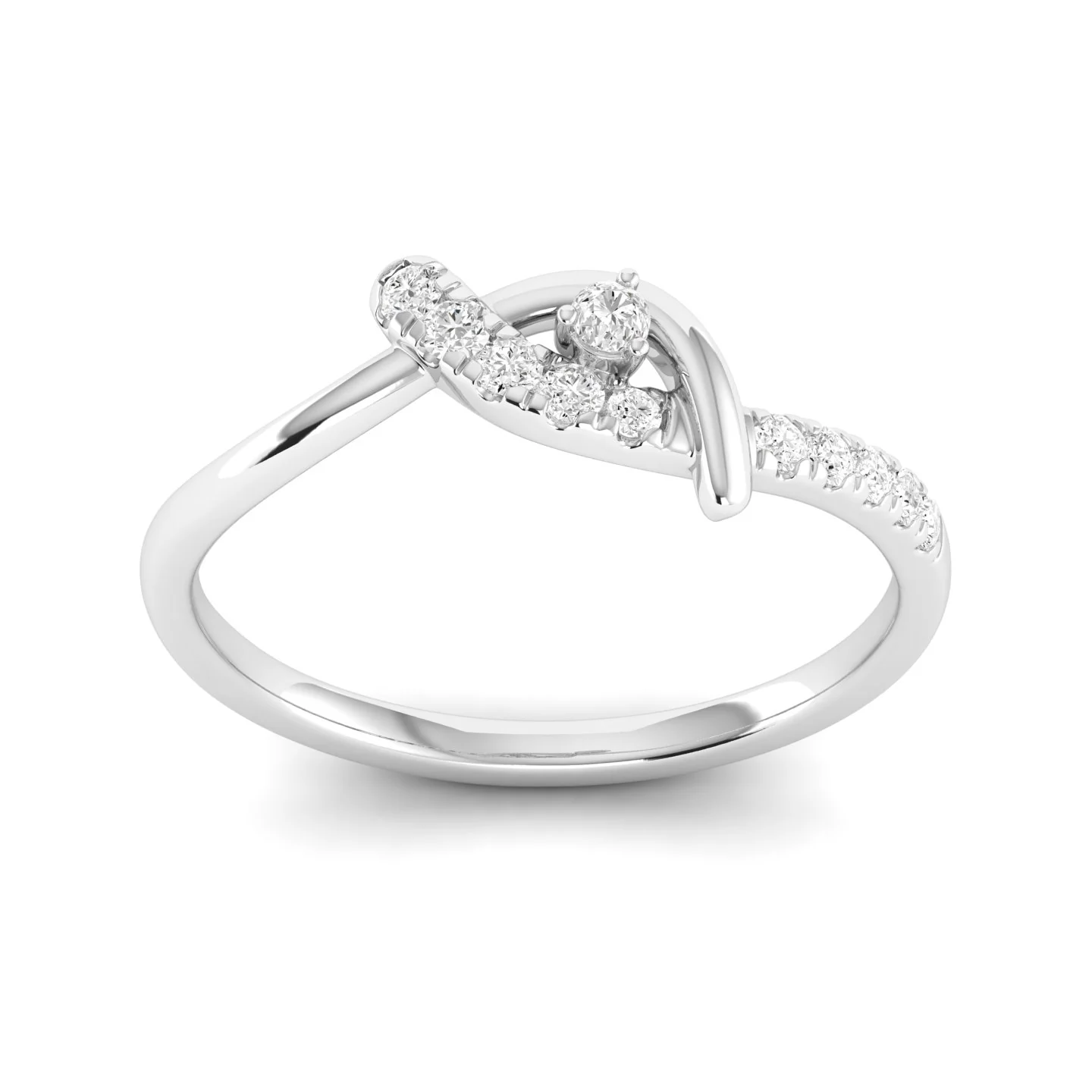 Lab Grown Diamond Her Propose Ring Band 9k Solid Gold - Image 9