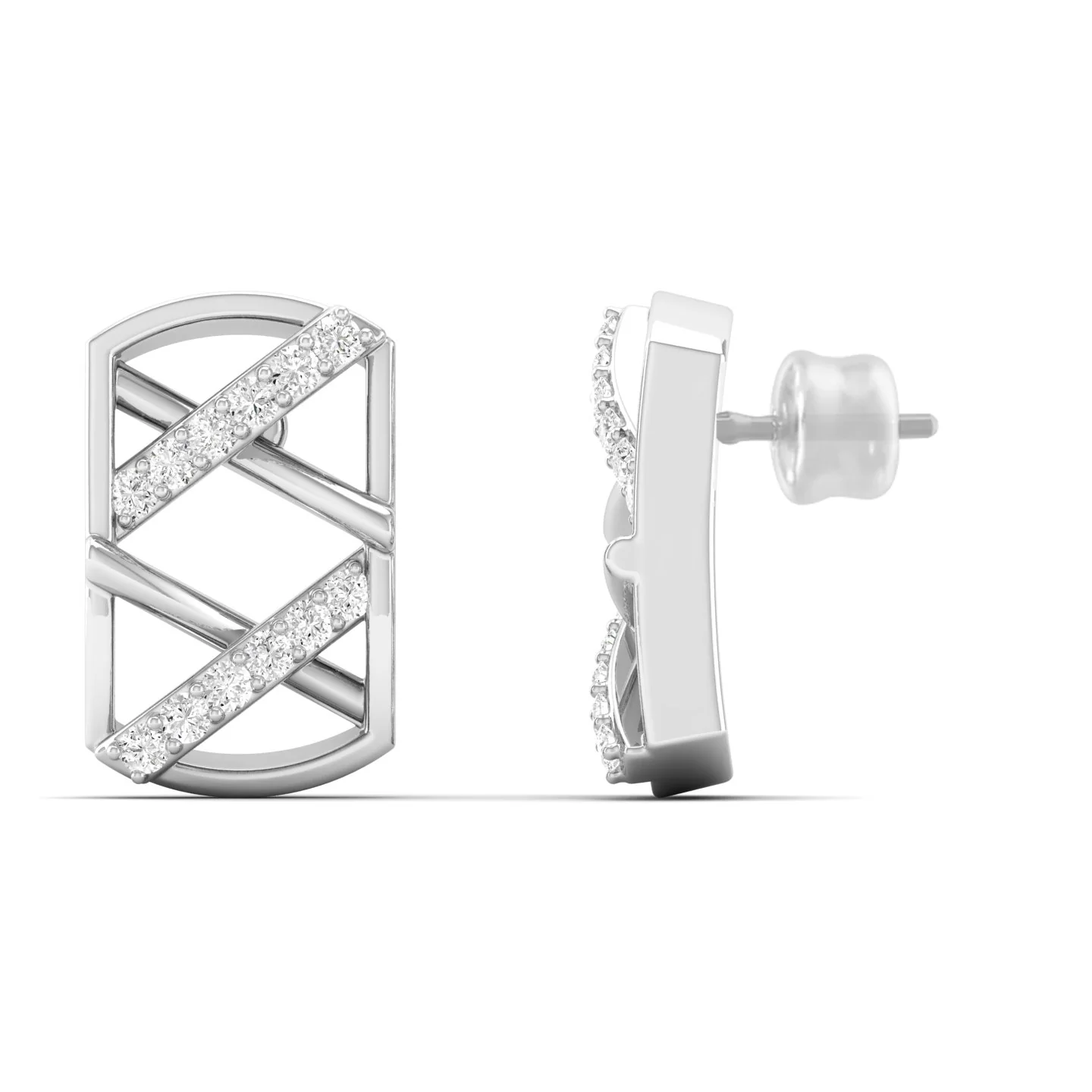 Lab Grown Diamond Stud Earrings 9k Solid Gold - Image 6