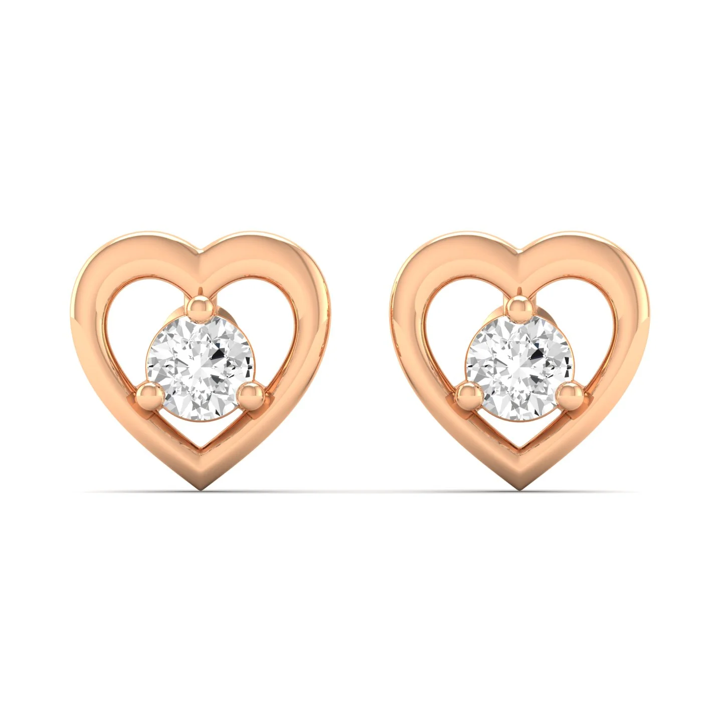 Lab Grown Diamond Stud Earrings 9k Solid Gold - Image 4