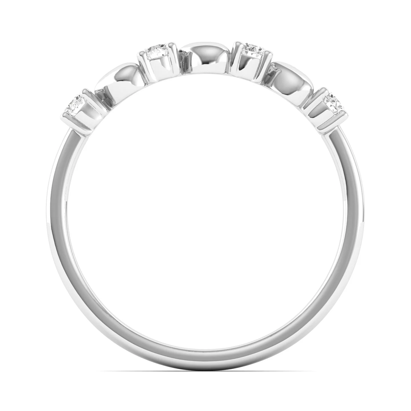 Lab Grown Diamond Love Heart Ring 9k Solid Gold - Image 10