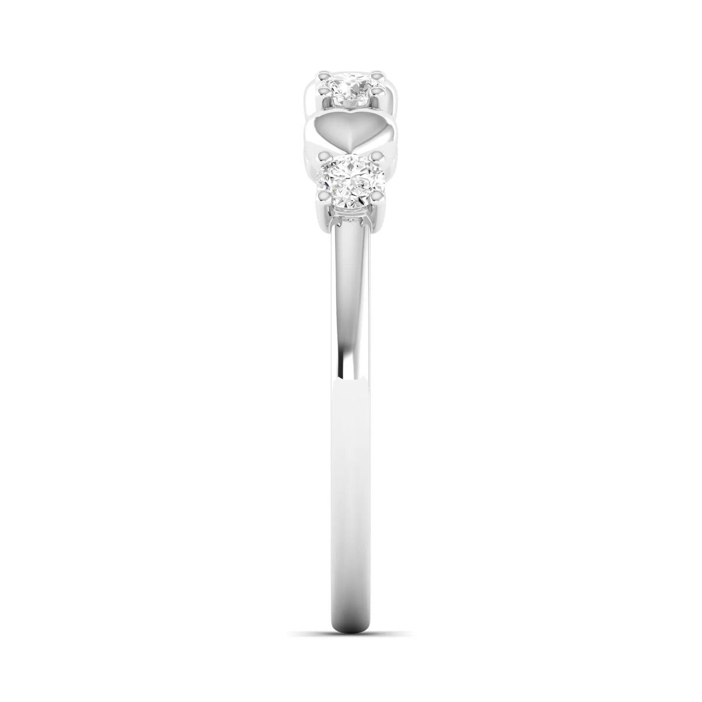 Lab Grown Diamond Love Heart Ring 9k Solid Gold - Image 11
