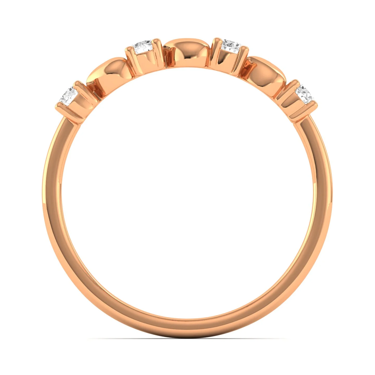 Lab Grown Diamond Love Heart Ring 9k Solid Gold - Image 6