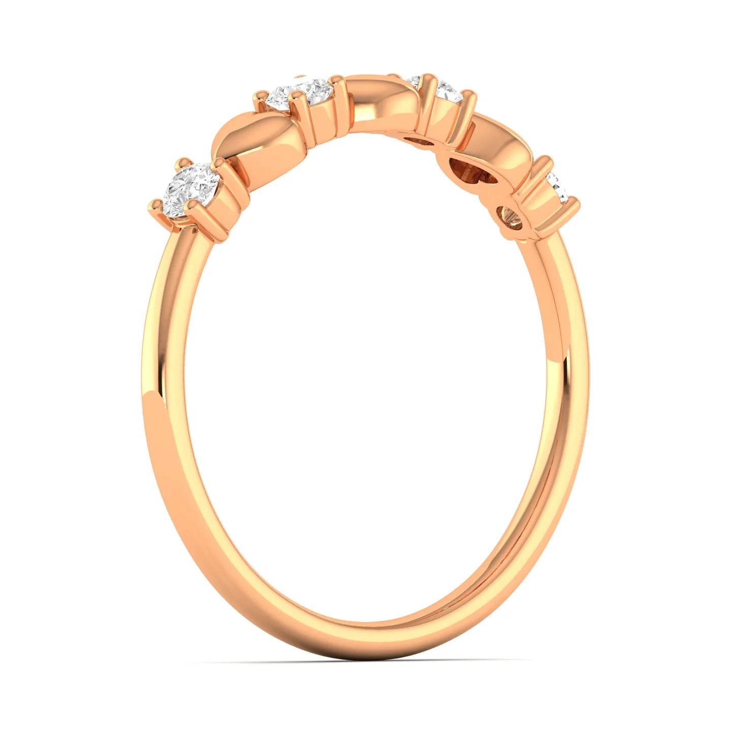Lab Grown Diamond Love Heart Ring 9k Solid Gold - Image 8