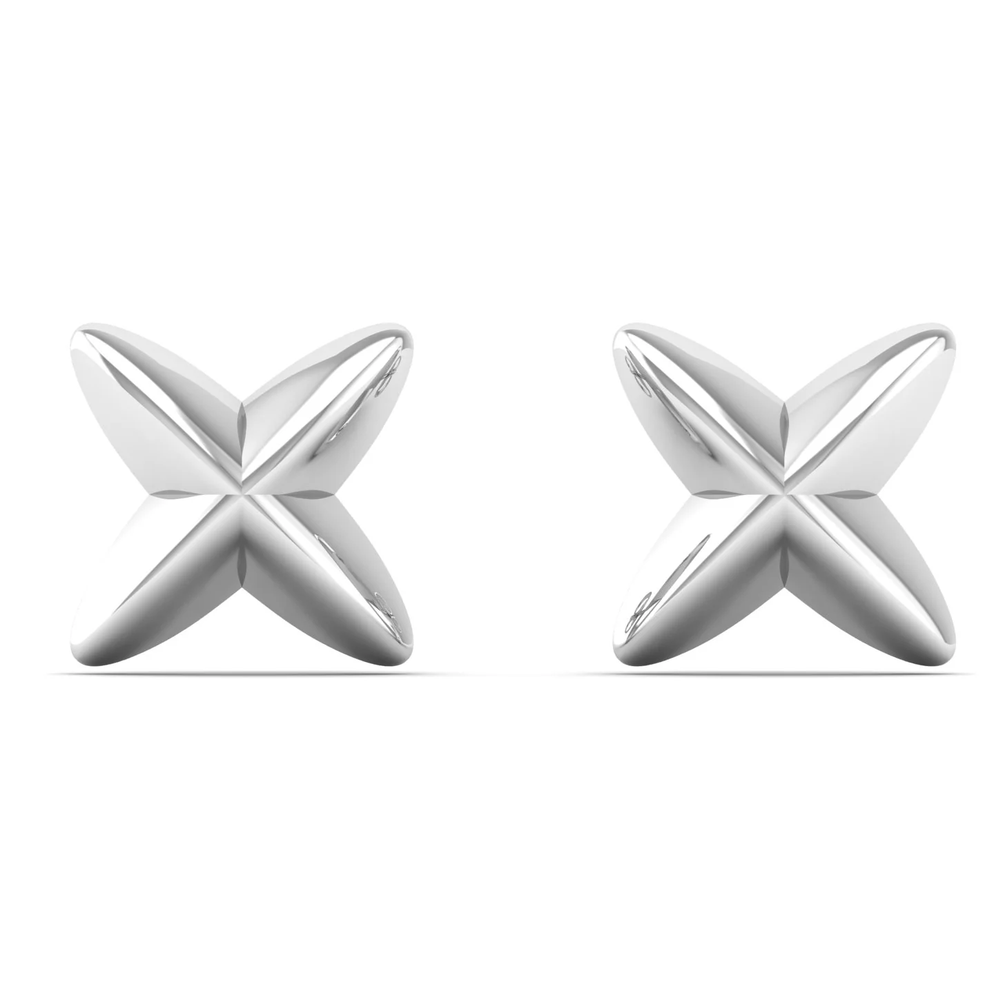 Plain Star Silver Ear Stud - Image 3