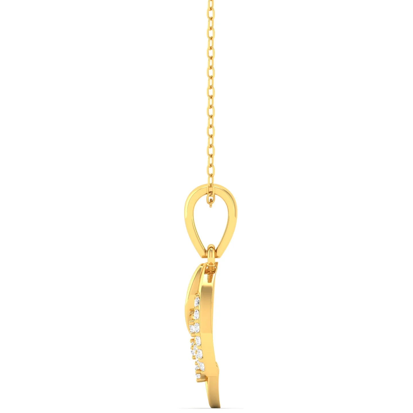 0.09Ct Round Cut Lab Grown Diamond 9k Solid Gold - Image 3