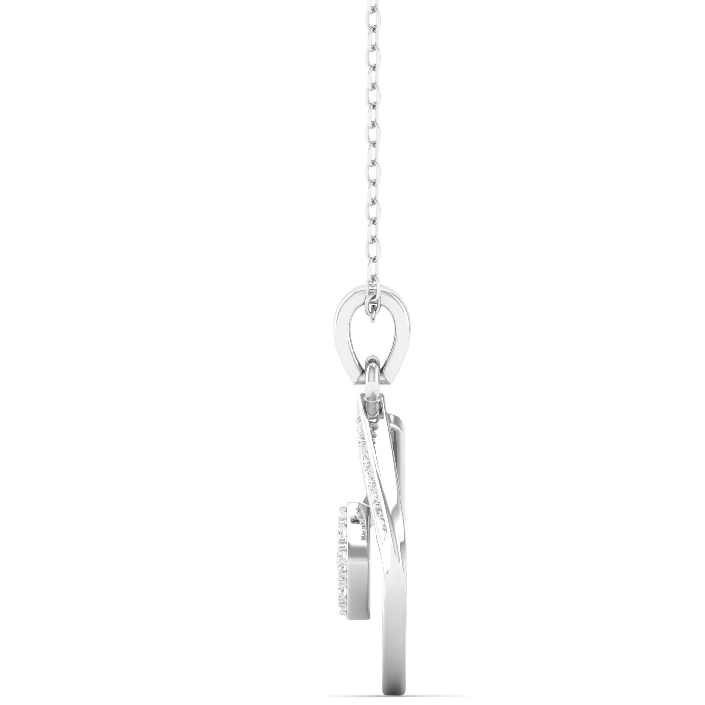 0.10Ct Round Diamond Pendant 9k Solid Gold - Image 9
