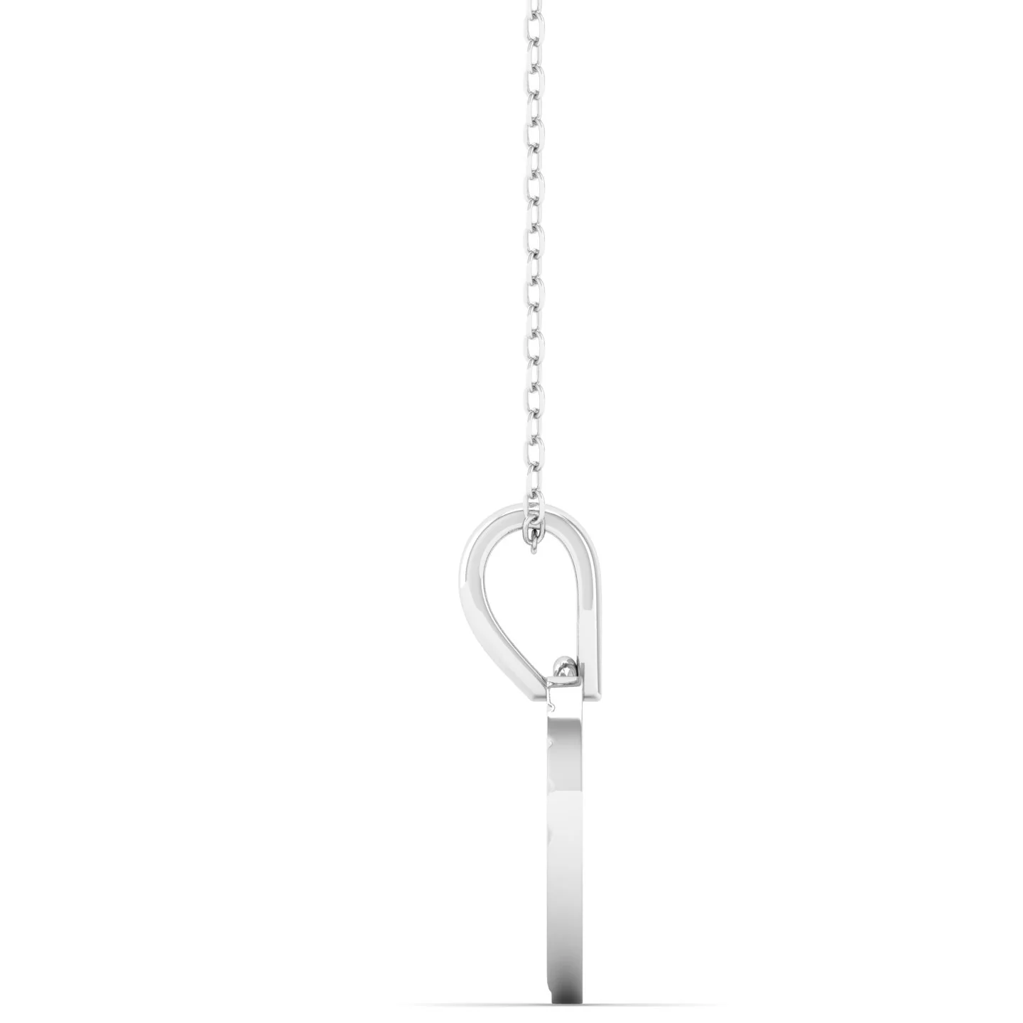 9k Solid Gold Shell Heart Fashion Pendant - Image 3