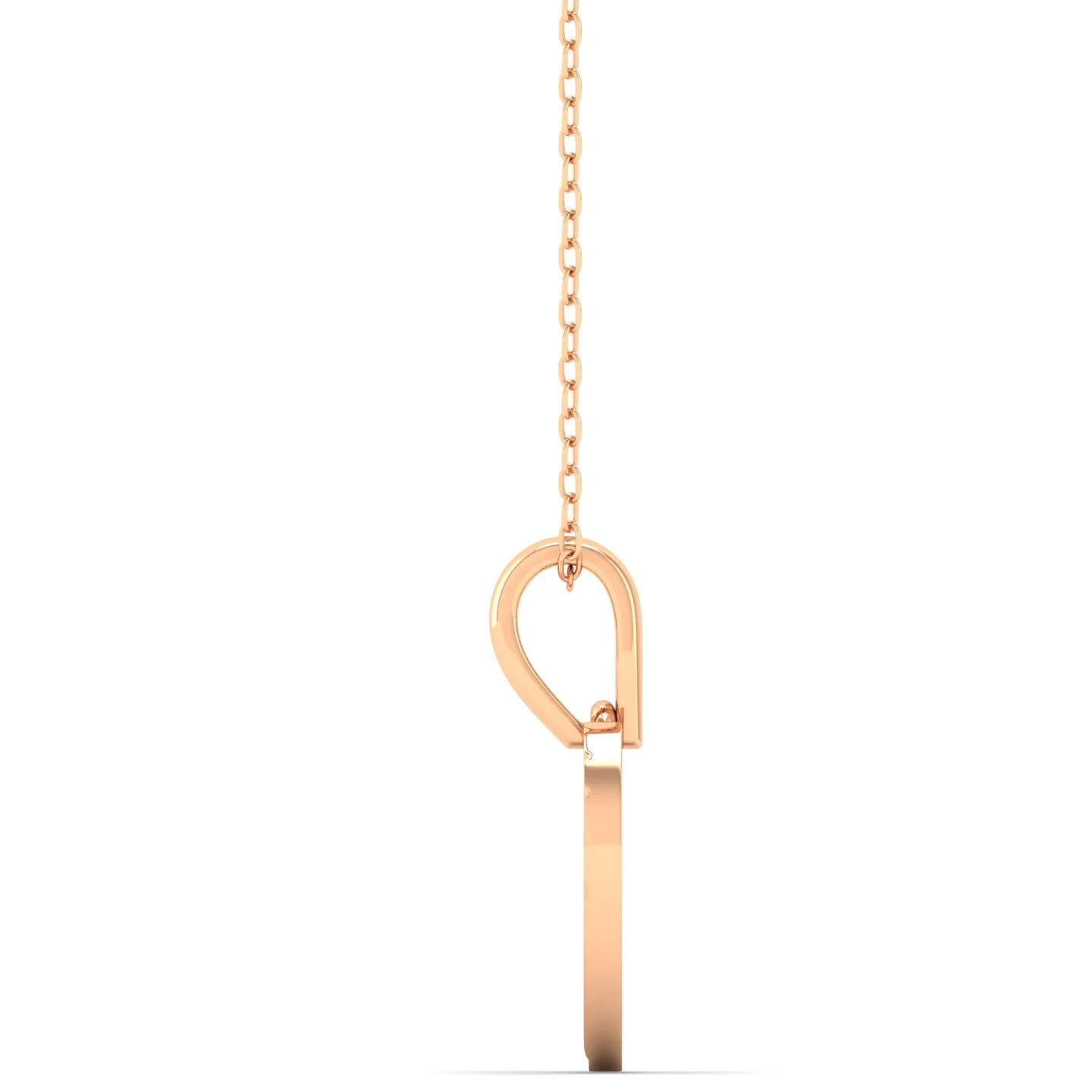 9k Solid Gold Shell Heart Fashion Pendant - Image 9