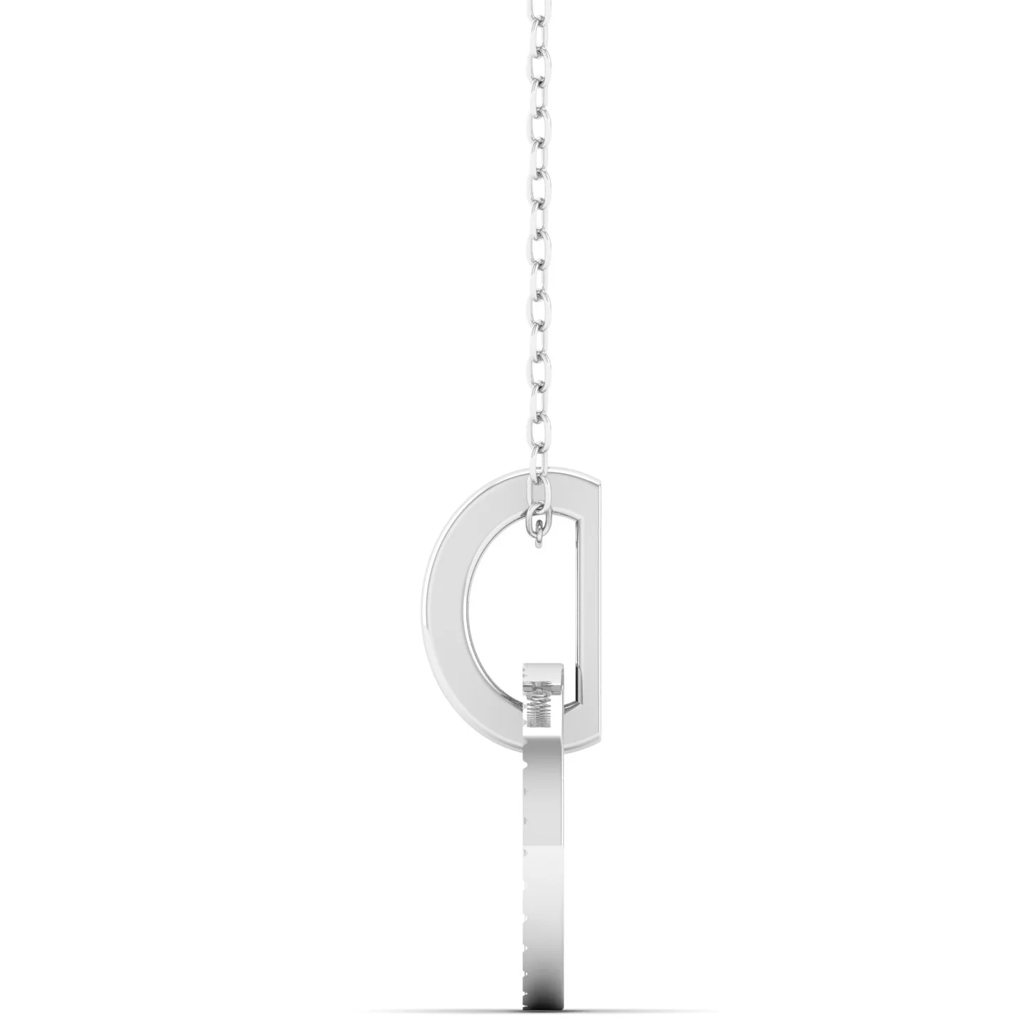 Round Plain 9K Solid Gold Pendant - Image 8
