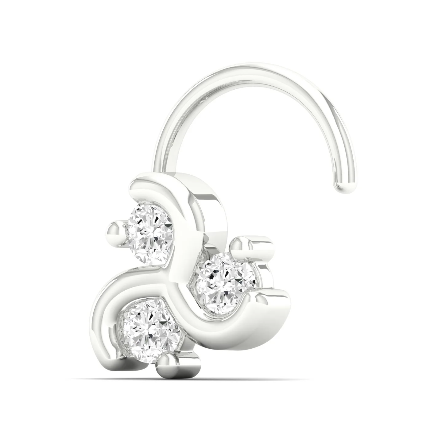 Swirl Nose Pin and 2nd Ear Piercing Stud - Image 6
