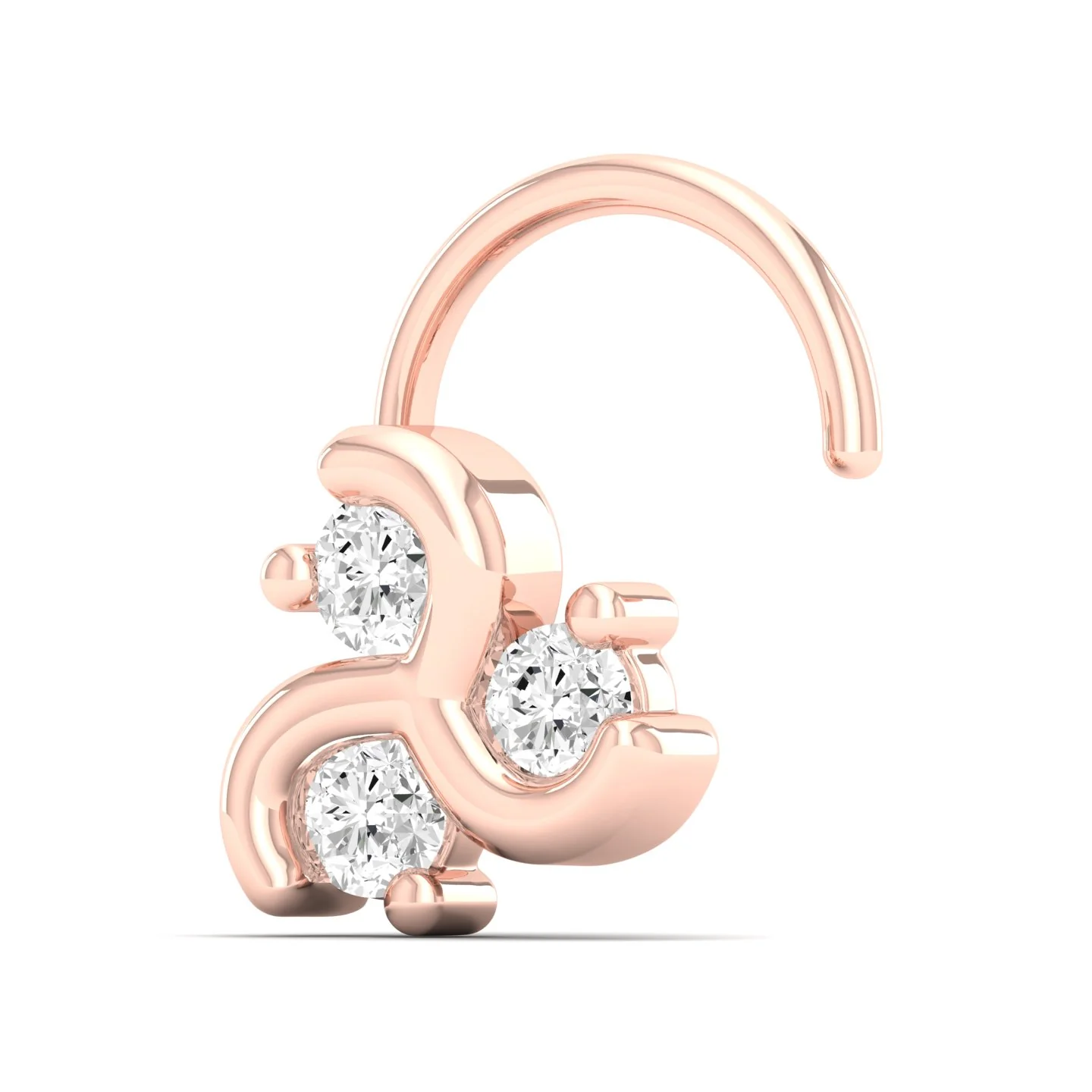 Swirl Nose Pin and 2nd Ear Piercing Stud - Image 9
