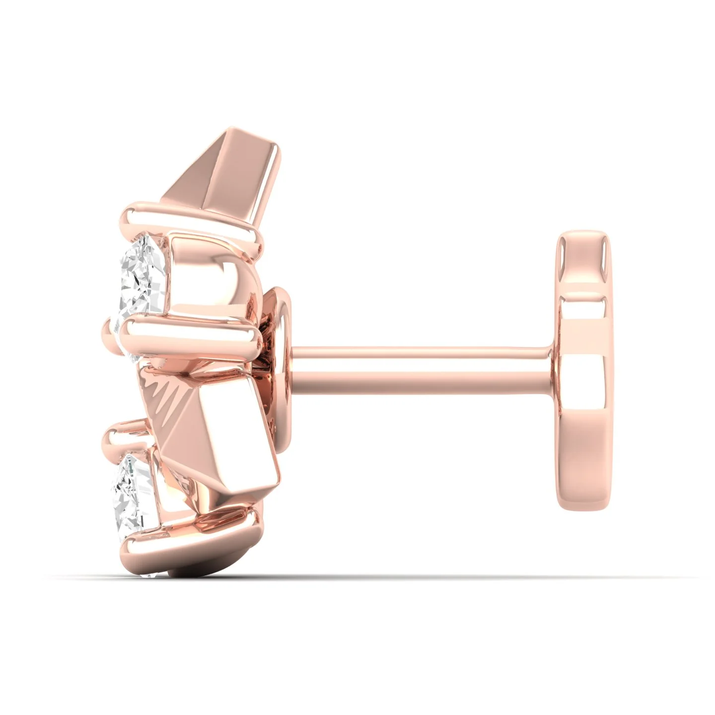Tristar Nose Pin and 2nd Ear Piercing Stud - Image 5