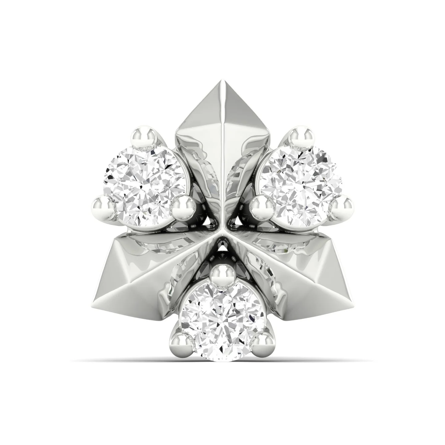 Tristar Nose Pin and 2nd Ear Piercing Stud - Image 7
