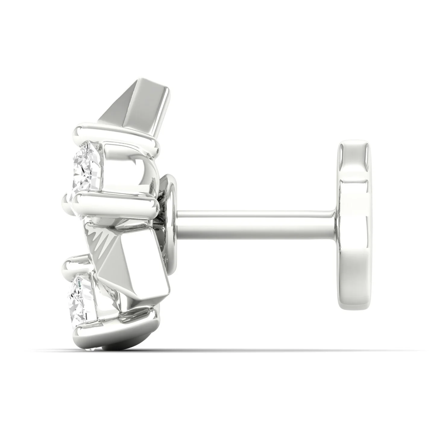 Tristar Nose Pin and 2nd Ear Piercing Stud - Image 8