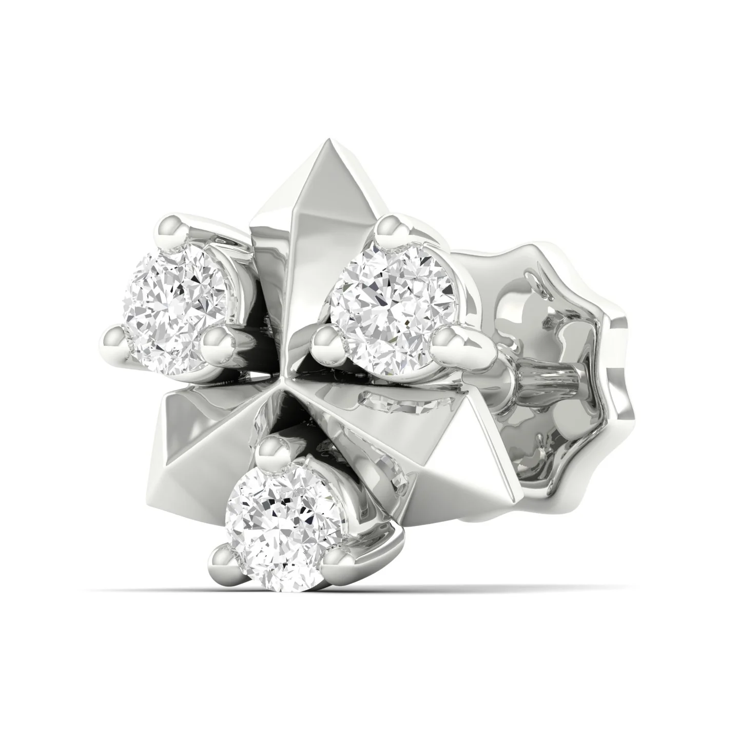 Tristar Nose Pin and 2nd Ear Piercing Stud - Image 9