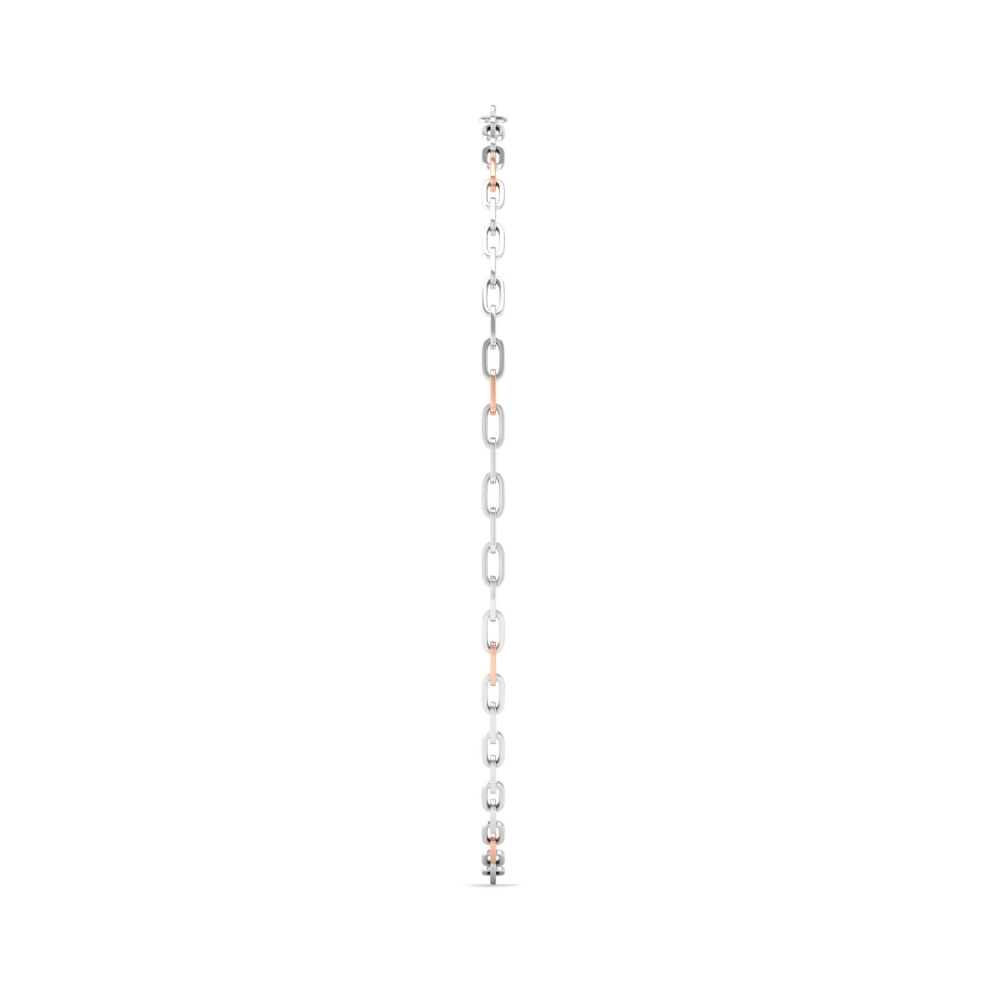 Zavian - Plain Platinum Gold Link Men's Chain - Image 3